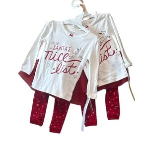 Carter's Christmas Girl Set,Size 12 M,NWT
